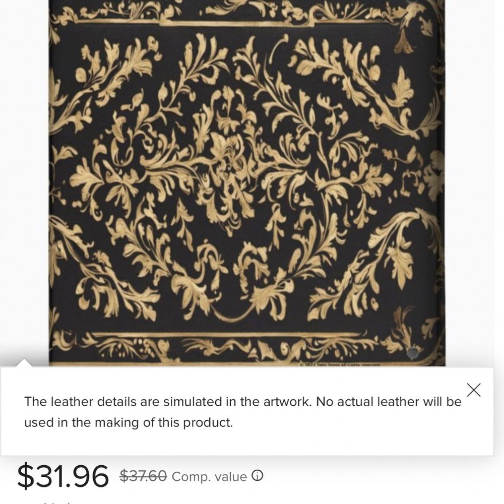 The Paper Studio Vintage Look Art deco Gold, Scrap/Art/ /Photo Album , 3 ring - Picture 8 of 8